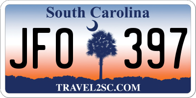 SC license plate JFO397