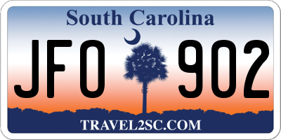 SC license plate JFO902
