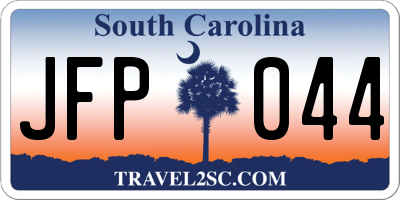 SC license plate JFP044