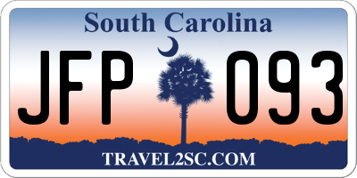 SC license plate JFP093
