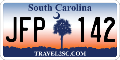 SC license plate JFP142
