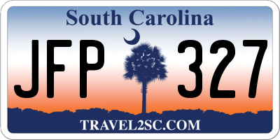 SC license plate JFP327