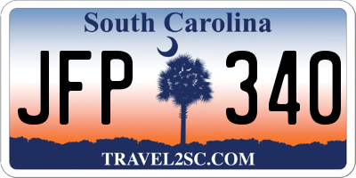 SC license plate JFP340