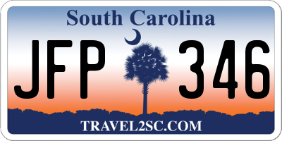 SC license plate JFP346