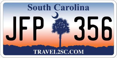 SC license plate JFP356
