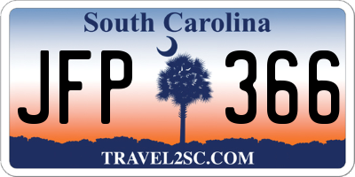 SC license plate JFP366