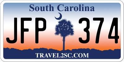 SC license plate JFP374