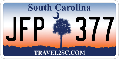 SC license plate JFP377