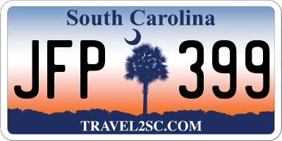 SC license plate JFP399
