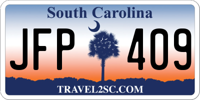 SC license plate JFP409