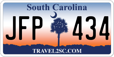 SC license plate JFP434