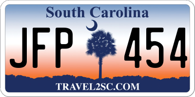 SC license plate JFP454