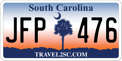 SC license plate JFP476