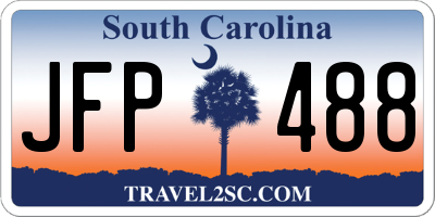 SC license plate JFP488