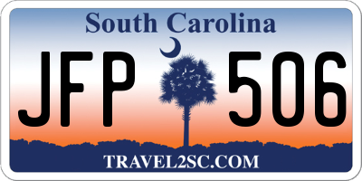 SC license plate JFP506