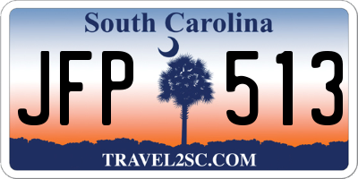 SC license plate JFP513