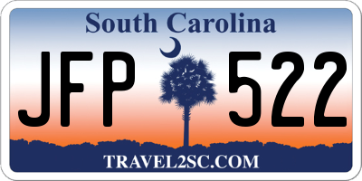 SC license plate JFP522