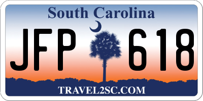 SC license plate JFP618