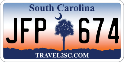 SC license plate JFP674