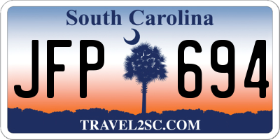 SC license plate JFP694