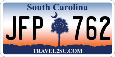 SC license plate JFP762
