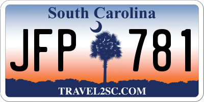 SC license plate JFP781