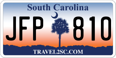 SC license plate JFP810
