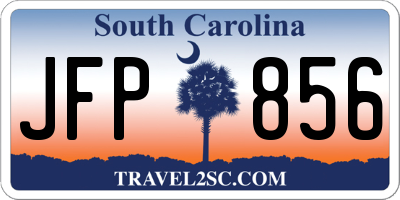 SC license plate JFP856