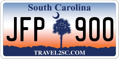SC license plate JFP900