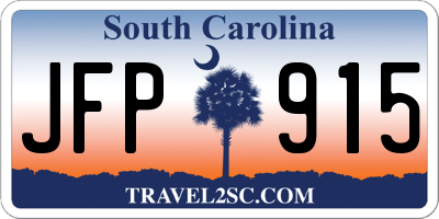 SC license plate JFP915