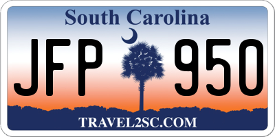 SC license plate JFP950