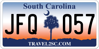 SC license plate JFQ057