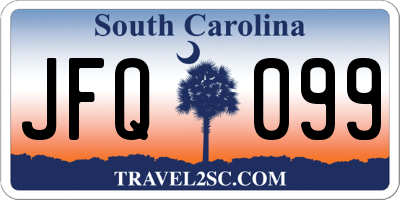 SC license plate JFQ099