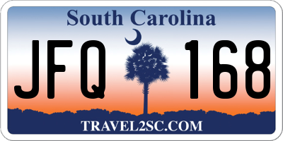 SC license plate JFQ168