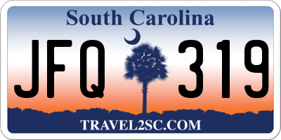 SC license plate JFQ319