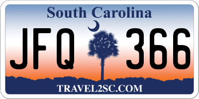 SC license plate JFQ366
