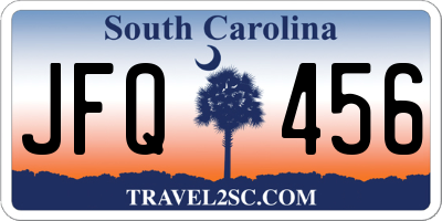 SC license plate JFQ456
