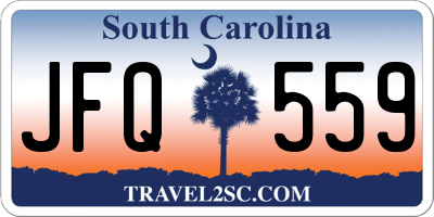 SC license plate JFQ559