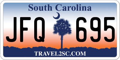 SC license plate JFQ695