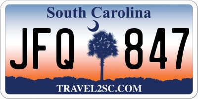 SC license plate JFQ847