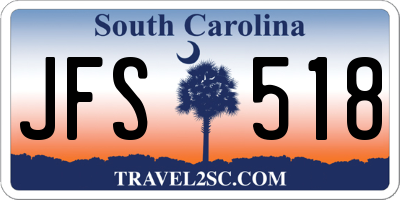 SC license plate JFS518