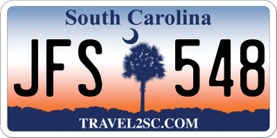 SC license plate JFS548