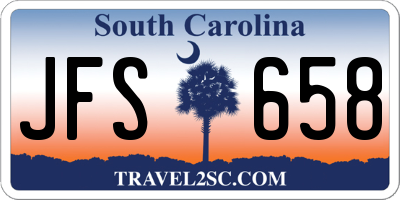 SC license plate JFS658
