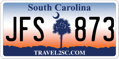 SC license plate JFS873