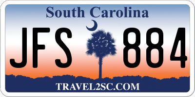 SC license plate JFS884