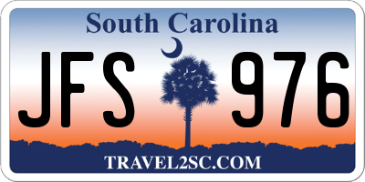 SC license plate JFS976