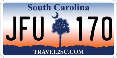 SC license plate JFU170