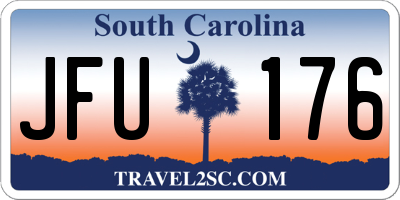 SC license plate JFU176