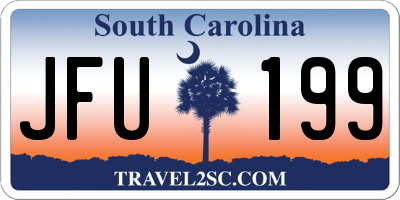 SC license plate JFU199