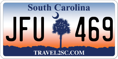 SC license plate JFU469